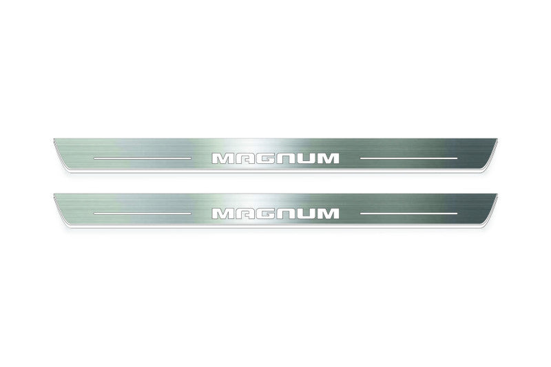 LED door sill plates for Dodge Magnum 2004+ with Magnum logo