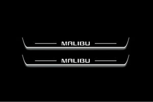 Chevrolet Malibu VIII 2012-2016 LED Door Sills Illuminated Scuff Malibu Logo Stainless Steel Entry Guards