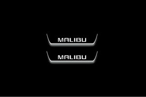 Chevrolet Malibu VIII 2012-2016 LED Door Sills Illuminated Scuff Malibu Logo Stainless Steel Entry Guards