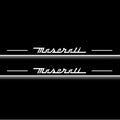 Maserati Ghibli III 2013+ LED Door Sills Illuminated Scuff Maserati Logo Stainless Steel Entry Guards