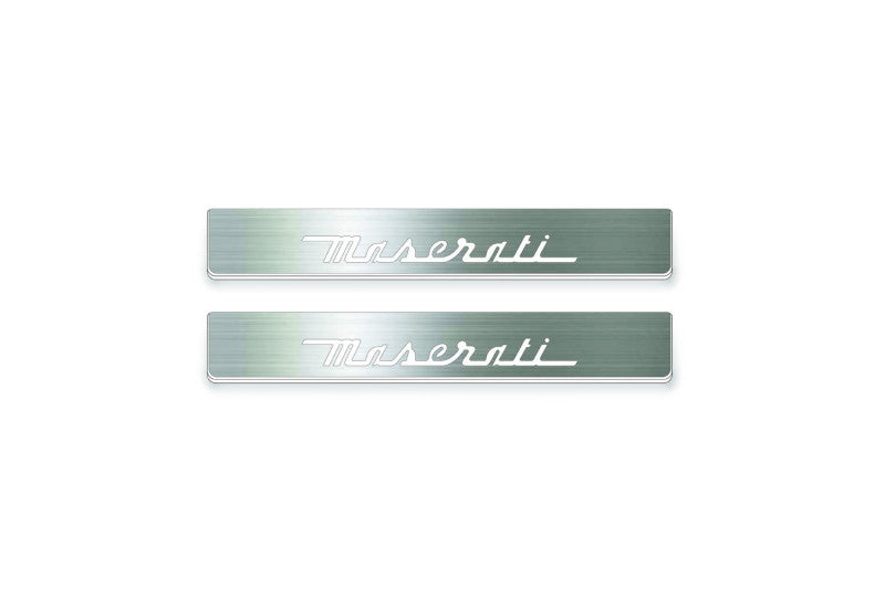 Maserati Quattroporte M156 Stainless LED Door Sills – Maserati Logo