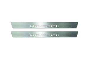 Ford Maverick 2021+ LED Door Sills Illuminated Scuff Maverick Logo Stainless Steel Entry Guards