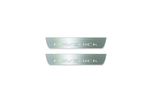 Ford Maverick 2021+ LED Door Sills Illuminated Scuff Maverick Logo Stainless Steel Entry Guards