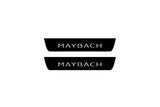 Mercedes-Benz CLS C218 Maybach Logo Matte PRO — black rear plate design illustration with white lettering