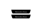 illuminated door sill protectors Mercedes GLE I W166 2015+ stainless steel with Mercedes-Benz logo