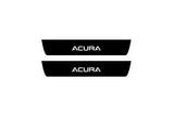 LED door sill plates stainless steel Acura MDX III 2013+ with Acura logo