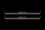 Renault Megane II 2002+ Stainless Steel LED Door Sills – Megane Logo