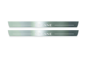 Renault Megane II 2002+ Stainless Steel LED Door Sills – Megane Logo