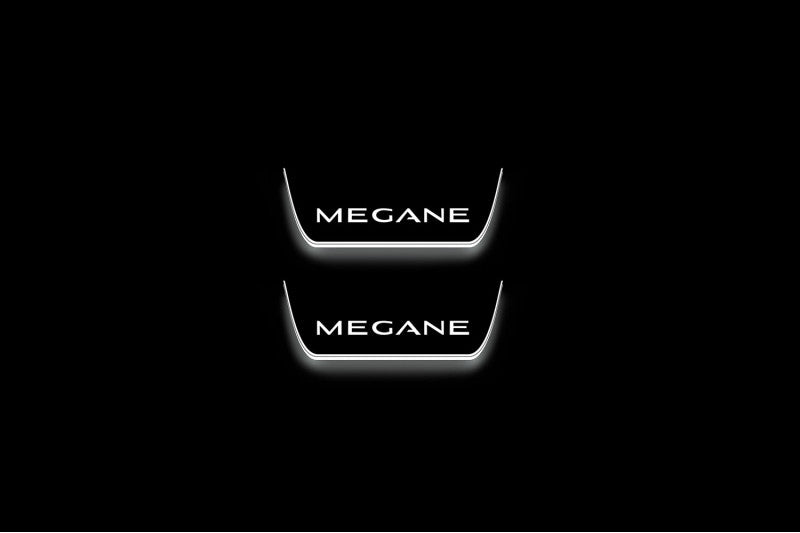 Renault Megane IV 2015+ Stainless Steel LED Door Sills – Megane Logo