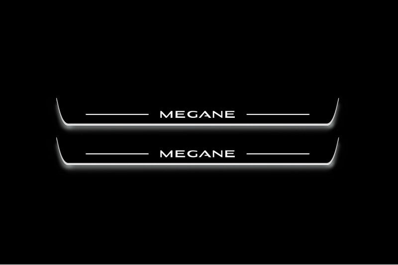 Renault Megane IV 2015+ Stainless Steel LED Door Sills – Megane Logo