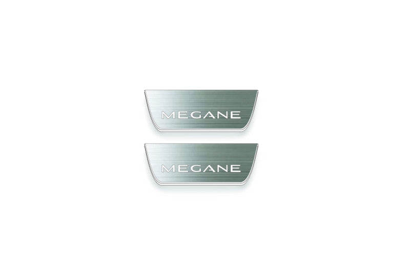 Renault Megane IV 2015+ Stainless Steel LED Door Sills – Megane Logo