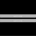 Illuminated LED Door Sill Tread Plates Renault Megane II 2002-2009 With Megane Logo Renault Led Door Sills opdesign