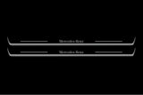 Mercedes C Coupe W204 Stainless LED Door Sills – Mercedes-Benz Logo