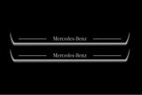 Mercedes SLK-Class R171 Stainless LED Door Sills – Mercedes-Benz Logo