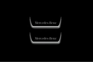 Mercedes G-Class W464 Stainless LED Door Sills – Mercedes-Benz Logo