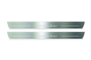 Mercedes SLK-Class R171 Stainless LED Door Sills – Mercedes-Benz Logo