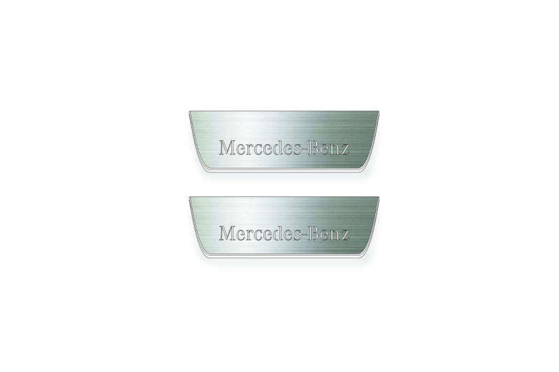 Mercedes G-Class W464 Stainless LED Door Sills – Mercedes-Benz Logo