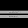 Illuminated LED Door Sill Tread Plates Mercedes S-Class W222 2013-2020 With Mercedes-Benz Logo Mercedes Led Door Sills opdesign