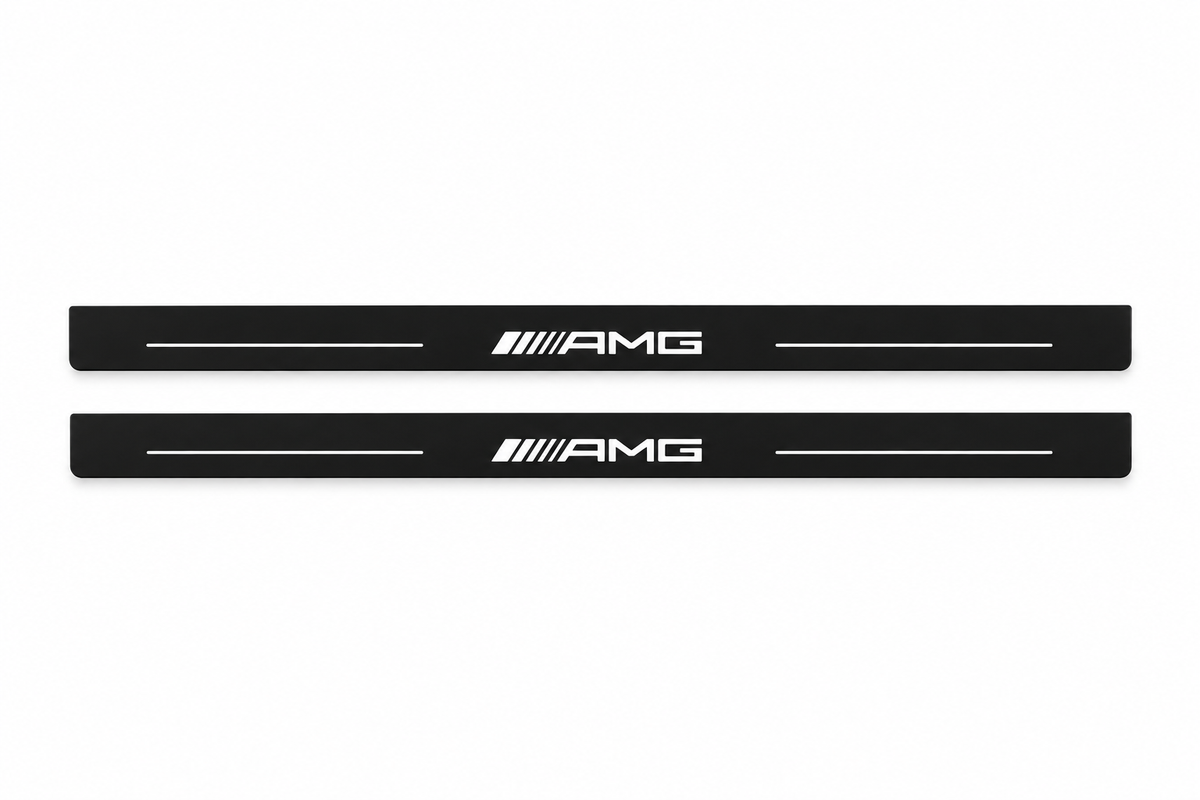 Mercedes-Benz CLK W209 Matte PRO LED door sills with AMG design