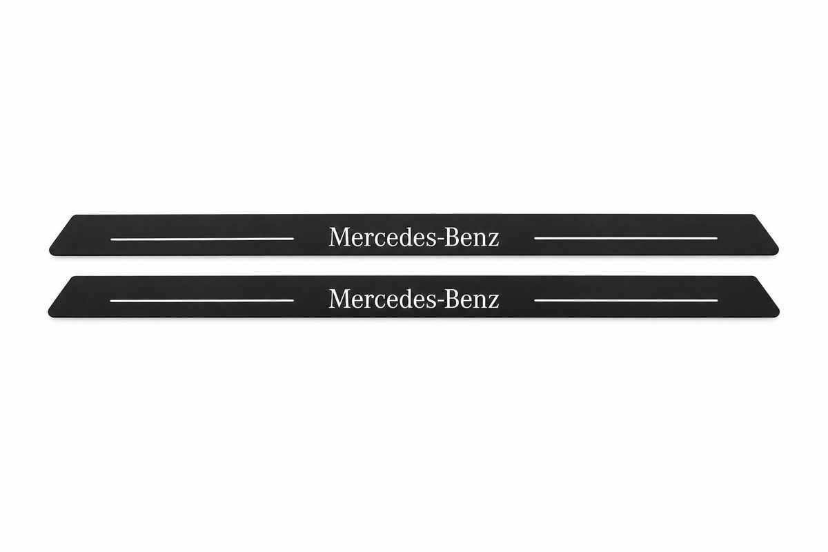 Mercedes-Benz CLK W209 Matte PRO LED door sills with Mercedes-Benz design