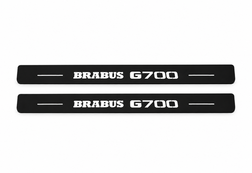 Mercedes-Benz G-Class W463A 2018–2024 — Matte PRO LED Door Sills — Brabus G700 Logo