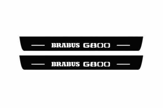Mercedes-Benz G-Class W465 2024–2026 — Matte PRO LED Door Sills — Brabus G800 Logo
