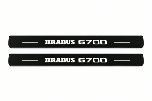 Mercedes-Benz G-Class W465 2024–Present — Matte PRO LED Door Sills — Brabus G700 Logo