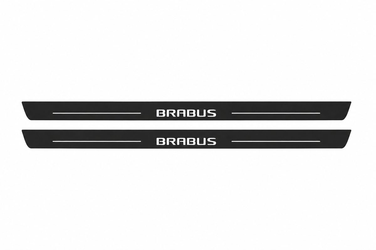 Mercedes-Benz S-Class C217 flat Matte PRO LED door sills with Brabus design