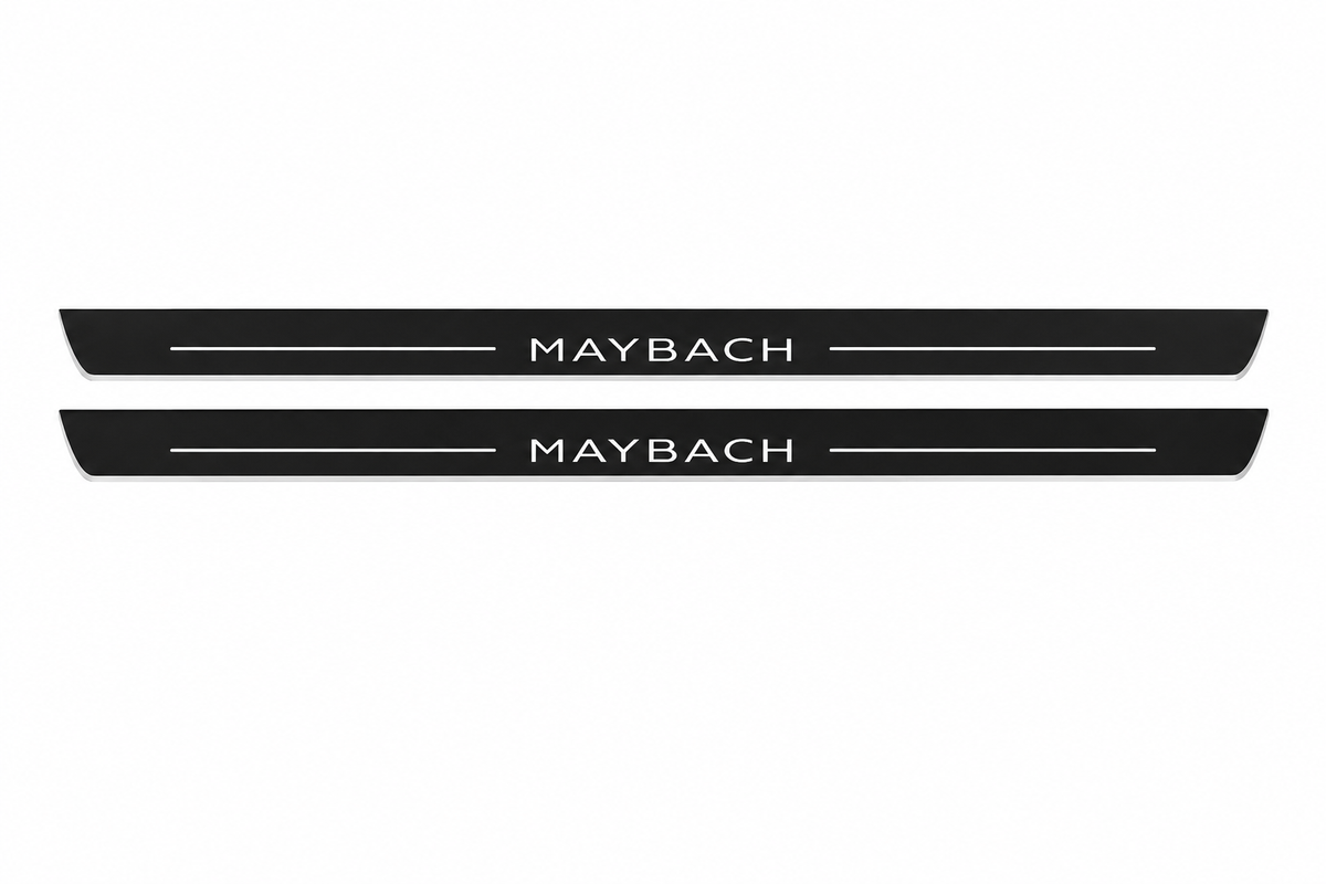 Mercedes-Benz S-Class C217 Matte PRO LED door sills with Maybach design