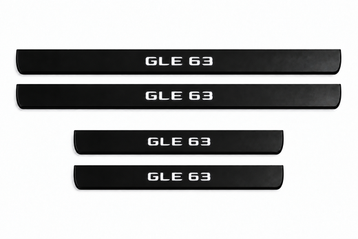Mercedes-Benz GLE SUV W167 2019–2026 — Matte PRO LED Door Sills — GLE 63 Logo