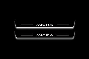 Nissan Micra V K14 2017+ Stainless Steel LED Door Sills – Micra Logo