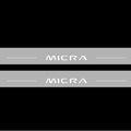 Illuminated LED Door Sill Tread Plates Nissan Micra V 2017+ With Micra Logo Nissan Led Door Sills opdesign