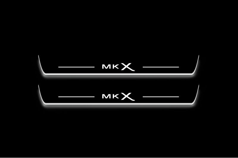 Lincoln MKX II CD539 2016+ Stainless Steel LED Door Sills – MKX Logo