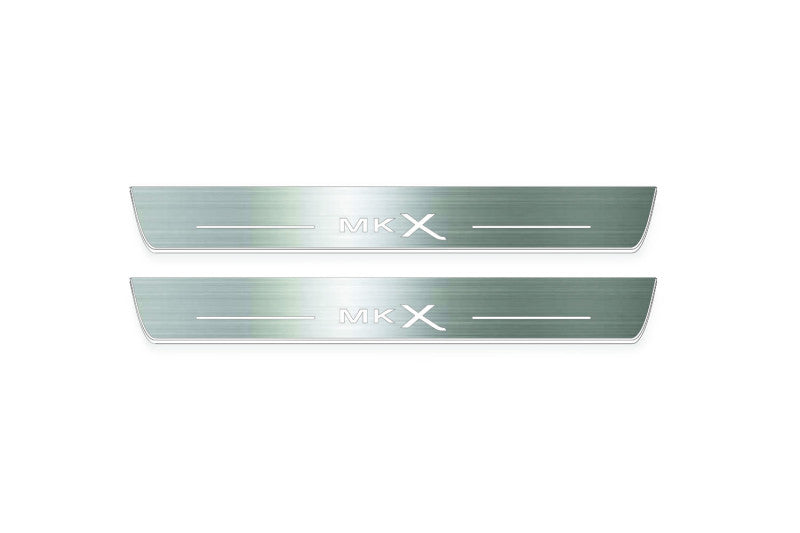 Lincoln MKX II CD539 2016+ Stainless Steel LED Door Sills – MKX Logo
