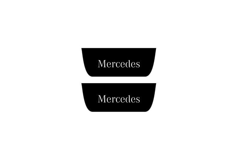 illuminated door sill protectors for Mercedes ML W164 2005+ with Mercedes-Benz logo