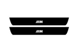 BMW 5 G30 2017+ illuminated entry guards in stainless steel with ///M logo