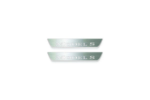 Tesla Model S 2012+ Stainless Steel LED Door Sills – Model S Logo