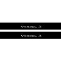 Tesla Model 3 2017+ Illuminated Matte Sill Plates with logo Model 3 Tesla Led Door Sills PRO opdesign