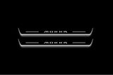Opel Mokka II 2020+ Stainless Steel LED Door Sills – Mokka Logo