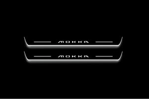 Opel Mokka II 2020+ Stainless Steel LED Door Sills – Mokka Logo