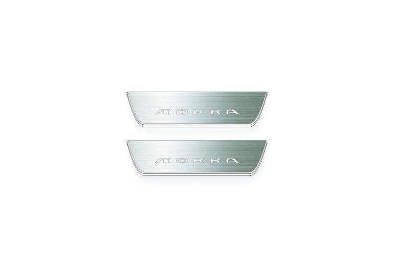 Opel Mokka II 2020+ Stainless Steel LED Door Sills – Mokka Logo