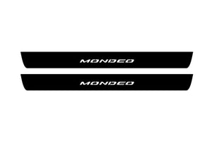 Ford Mondeo V 2014+ Illuminated Matte Sill Plates with logo Mondeo Ford Led Door Sills PRO opdesign