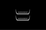 LED door sill plates Ford Mondeo V 2014+ stainless steel with Mondeo logo