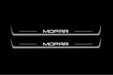 LED door sill plates for Dodge Charger LD 2011+ stainless steel with MOPAR logo