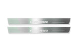 Dodge Charger LD 2011+ LED door sill plates in stainless steel with MOPAR logo