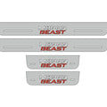 stainless steel LED door sill plates for Dodge Durango III 2011+ with MOPAR BEAST logo