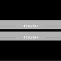 Illuminated LED Door Sill Tread Plates Ford Mustang VII 2023+ With Roush Logo Ford Led Door Sills opdesign