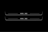 stainless steel door sill plates for Mazda MX-30 2020+ with MX-30 logo