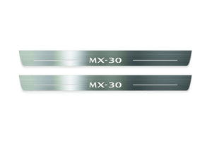 Mazda MX-30 2020+ LED Door Sills Illuminated Scuff MX-30 Logo Stainless Steel Entry Guards