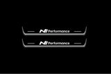 LED door sill plates stainless steel Hyundai Ioniq 5 2021+ with N Line Performance logo
